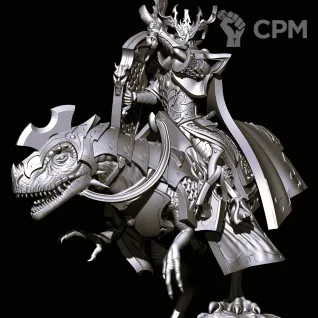 Описание картинки Dark Elf Dreadlord/Master on Cold One от Магазин Альфария по цене 300руб | Свободный Рынок Миниатюр - СРМ