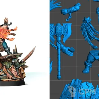 Описание картинки Gotrek Gurnisson (scan) от badmorning по цене 400руб | Свободный Рынок Миниатюр - СРМ