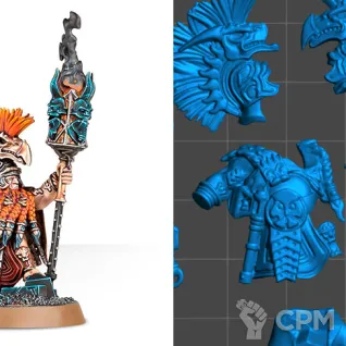 Описание картинки Auric Runemaster (scan) от badmorning по цене 200руб | Свободный Рынок Миниатюр - СРМ