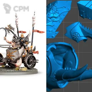 Описание картинки Gorebeast Chariot (scan) от badmorning по цене 1 000руб | Свободный Рынок Миниатюр - СРМ