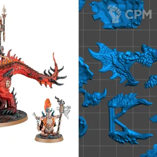 Описание картинки Auric Runefather on Magmadroth / Auric Runesmiter on Magmadroth (scan) от badmorning по цене 1 600руб | Свободный Рынок Миниатюр - СРМ