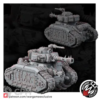 Описание картинки Renegades of pain degrader battle tank Леман Русс Ренегатов от WastelandMiniatures по цене 3 300руб | Свободный Рынок Миниатюр - СРМ