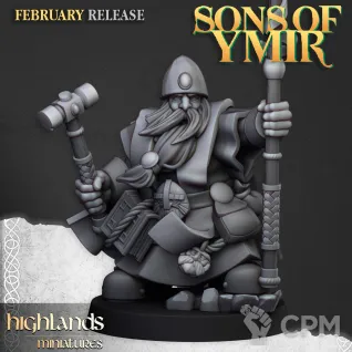 Описание картинки Dwarf Runepriests от 3DPrintClub по цене 110руб | Свободный Рынок Миниатюр - СРМ