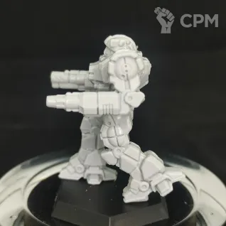 Описание картинки Enforcer ENF-5D (50 тонн) от Dwarf Pirate Foundry по цене 450руб | Свободный Рынок Миниатюр - СРМ