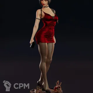 Описание картинки Фигурка Ада Вонг Ada Wong Resident Evil (16 см) от 3DSprint по цене 999руб | Свободный Рынок Миниатюр - СРМ
