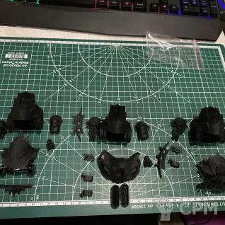 Описание картинки 3 Haulers Death Guard в комплекте с базами от Vampir4612 по цене 900руб | Свободный Рынок Миниатюр - СРМ