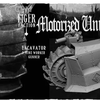 Описание картинки Excavator от PocketSized Prints по цене 1 900руб | Свободный Рынок Миниатюр - СРМ