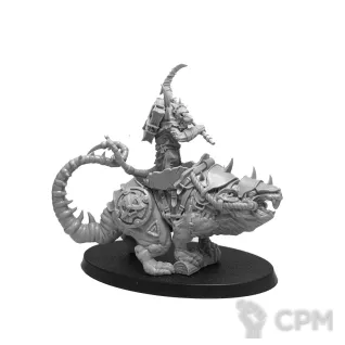 Описание картинки Plague Doctor on BullRat / Plague Patriarch on Mon от Punga Miniatures по цене 1 350руб | Свободный Рынок Миниатюр - СРМ