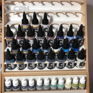 Описание картинки Вертикальная полка для красок Pro Acryl от Покрашено по цене 1 500руб | Свободный Рынок Миниатюр - СРМ
