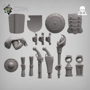 Описание картинки Большая банда для Мордхейма от 3D Wargaming по цене 3 000руб | Свободный Рынок Миниатюр - СРМ