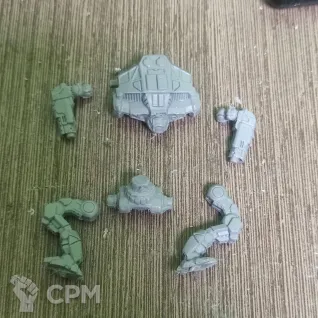 Описание картинки Pouncer Prime (40 тонн) от Dwarf Pirate Foundry по цене 450руб | Свободный Рынок Миниатюр - СРМ