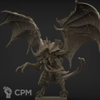 Описание картинки Hive tyrant Swarmlord от Kapers Point по цене 1 032руб | Свободный Рынок Миниатюр - СРМ