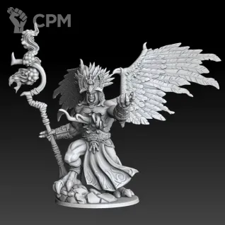 Описание картинки Magnus the Red от MrMetalHorror по цене 1 800руб | Свободный Рынок Миниатюр - СРМ