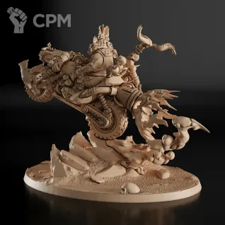 Описание картинки Boss Orc on Bike Фигурка (Warhammer) от GAS3TXD  по цене 4 200руб | Свободный Рынок Миниатюр - СРМ