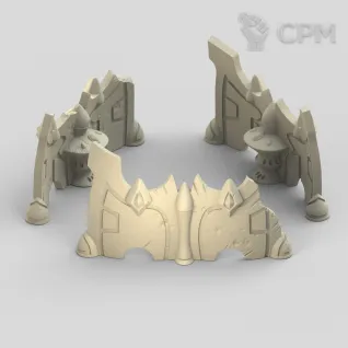 Описание картинки Eldar Barricade 3 от AxeL's Forge по цене 100руб | Свободный Рынок Миниатюр - СРМ
