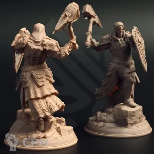 Описание картинки Террус Видем, жрец-кованый от Dark Craft Hobby по цене 321руб | Свободный Рынок Миниатюр - СРМ