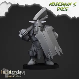 Описание картинки Armoured Orcs от 3DPrintClub по цене 200руб | Свободный Рынок Миниатюр - СРМ