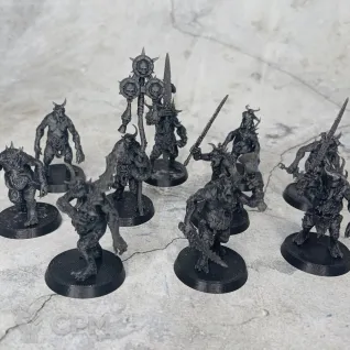 Описание картинки Plaguebearers от Миньки Молота Войны по цене 1 049руб | Свободный Рынок Миниатюр - СРМ