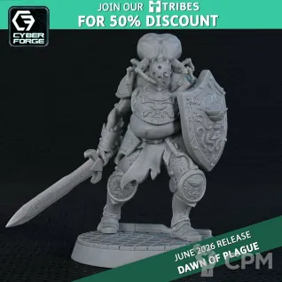 Описание картинки plague guard 1 от 3DPrintClub по цене 110руб | Свободный Рынок Миниатюр - СРМ