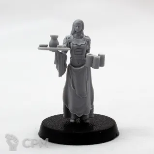 Описание картинки Барменша от Fantasy Minis по цене 250руб | Свободный Рынок Миниатюр - СРМ