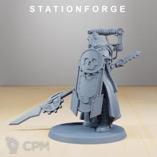 Описание картинки Adeptus Mechanicus: Skitarii Marshal от 3Д печать миниатюр по цене 281руб | Свободный Рынок Миниатюр - СРМ