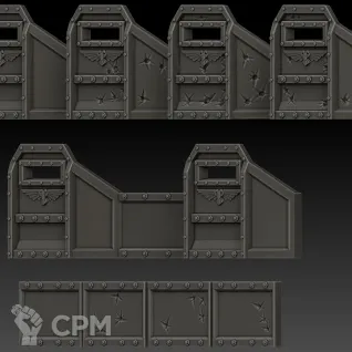 Описание картинки Defence line set от WebWay 3D по цене 1 330руб | Свободный Рынок Миниатюр - СРМ