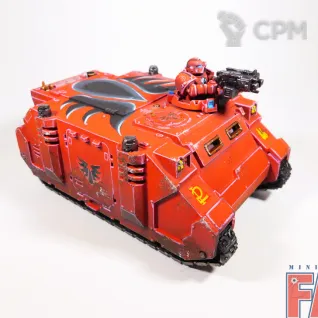 Описание картинки Blood Angels MkIIc Rhino от MiniaturesFAN по цене 5 500руб | Свободный Рынок Миниатюр - СРМ