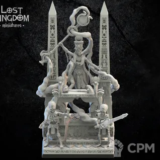 Описание картинки Tomb Kings Casket of Souls от Knight of Light по цене 1 400руб | Свободный Рынок Миниатюр - СРМ