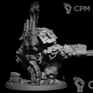 Описание картинки Space Wolves  Venerable Dreadnought / Dreadnought от MrMetalHorror по цене 1 000руб | Свободный Рынок Миниатюр - СРМ