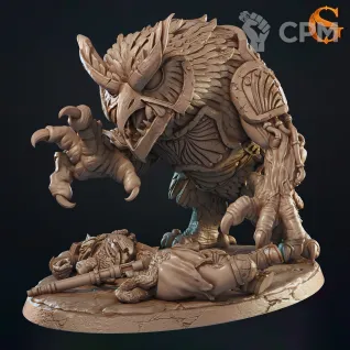 Описание картинки Owlbear of Persepolis от Manufactorum76 по цене 650руб | Свободный Рынок Миниатюр - СРМ