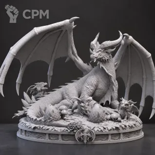 Описание картинки Коллекционная фигурка Дракон Алекстраза / Alexstrasza Dragon - WOW | World of Warcraft от The Long Rest по цене 7 778руб | Свободный Рынок Миниатюр - СРМ