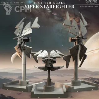 Описание картинки Viper Starfighter - Fighter Scale от Zakat-3D по цене 600руб | Свободный Рынок Миниатюр - СРМ