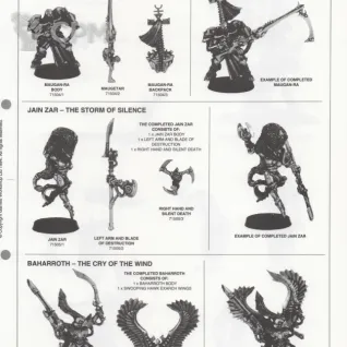 Описание картинки Exarch Swooping Hawks with Lasblaster 1990 ориг. от Rusty Bolter по цене 2 900руб | Свободный Рынок Миниатюр - СРМ