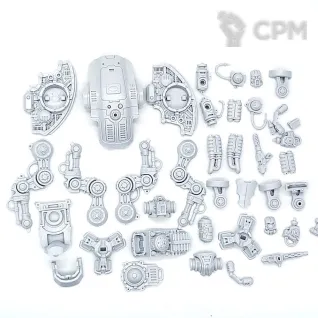 Описание картинки Knight Moirax with Volkite Veuglaire Gyges CLAW от Red Rooster по цене 2 623руб | Свободный Рынок Миниатюр - СРМ