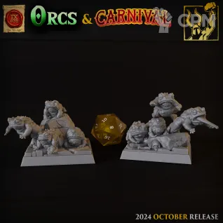 Описание картинки Nurglings / Toad Swarm от Daniilfedyakov по цене 370руб | Свободный Рынок Миниатюр - СРМ