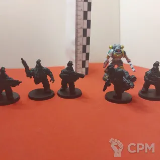 Описание картинки Скваты (Squat) отделение  5 бойцов Warhammer 40k от Modelkin по цене 750руб | Свободный Рынок Миниатюр - СРМ