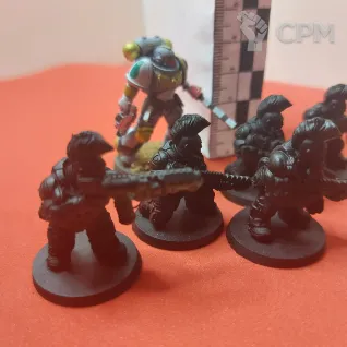Описание картинки Скваты (Squat) отделение  5 бойцов Warhammer 40k от Modelkin по цене 750руб | Свободный Рынок Миниатюр - СРМ