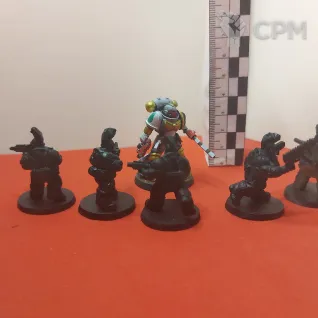 Описание картинки Скваты (Squat) отделение  5 бойцов Warhammer 40k от Modelkin по цене 750руб | Свободный Рынок Миниатюр - СРМ