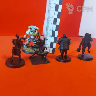 Описание картинки Миниатюры из киберпанка (Cyberpunk) (Unit9) – 4 шт от Modelkin по цене 700руб | Свободный Рынок Миниатюр - СРМ