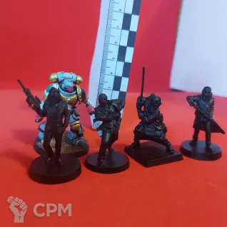 Описание картинки Миниатюры из киберпанка (Cyberpunk) (Unit9) – 4 шт от Modelkin по цене 700руб | Свободный Рынок Миниатюр - СРМ
