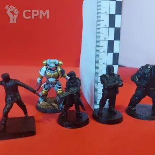 Описание картинки Миниатюры из киберпанка (Cyberpunk) (Unit9) – 4 шт от Modelkin по цене 700руб | Свободный Рынок Миниатюр - СРМ