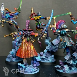 Описание картинки Harlequin Troupe от Izamorf по цене 65 000руб | Свободный Рынок Миниатюр - СРМ