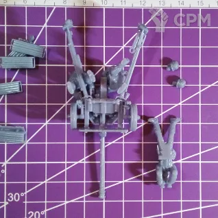 Описание картинки Немецкая противотанковая пушка PAK-40 с расчетом / масштаб 1:56 / 28мм от DModels по цене 690руб | Свободный Рынок Миниатюр - СРМ