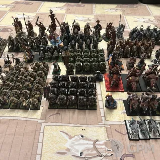 Описание картинки Warriors of Chaos Army от EvilDreammer по цене 80 000руб | Свободный Рынок Миниатюр - СРМ
