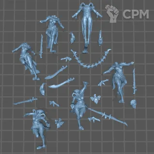 Описание картинки Harlequin Troupe от WahaShop по цене 1 200руб | Свободный Рынок Миниатюр - СРМ