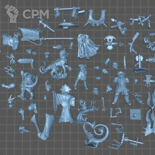 Описание картинки Freeguild Command Corps от Fantasy Miniatures по цене 1 200руб | Свободный Рынок Миниатюр - СРМ