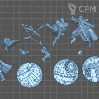 Описание картинки Xandire's Truthseekers от Fantasy Miniatures по цене 1 000руб | Свободный Рынок Миниатюр - СРМ