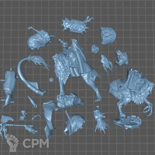 Описание картинки Lord Vigilant on Gryph stalker от Fantasy Miniatures по цене 1 400руб | Свободный Рынок Миниатюр - СРМ