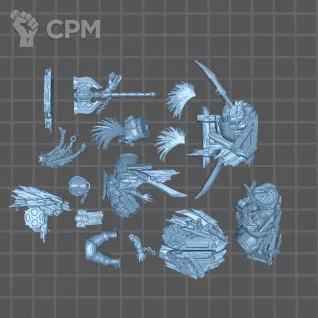Описание картинки Gotrek Gurnisson от Fantasy Miniatures по цене 700руб | Свободный Рынок Миниатюр - СРМ