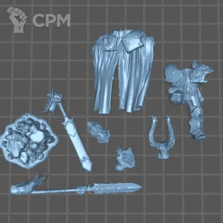 Описание картинки Chaos Lord от Fantasy Miniatures по цене 600руб | Свободный Рынок Миниатюр - СРМ